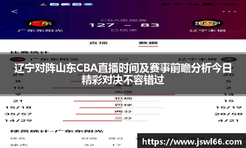 辽宁对阵山东CBA直播时间及赛事前瞻分析今日精彩对决不容错过
